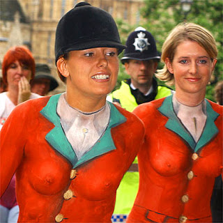 fox hunting protest